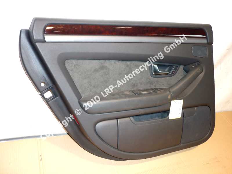 Audi A8 4E BJ2003 Türverkleidung hinten links Holzdekor dunkel